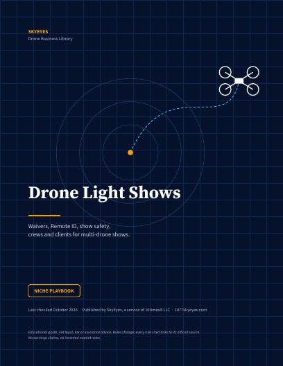 Cover of Drone Light Show Business Playbook