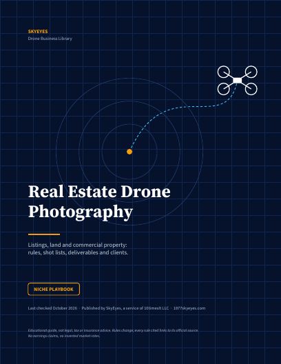 Cover of Real Estate Drone Photography Playbook