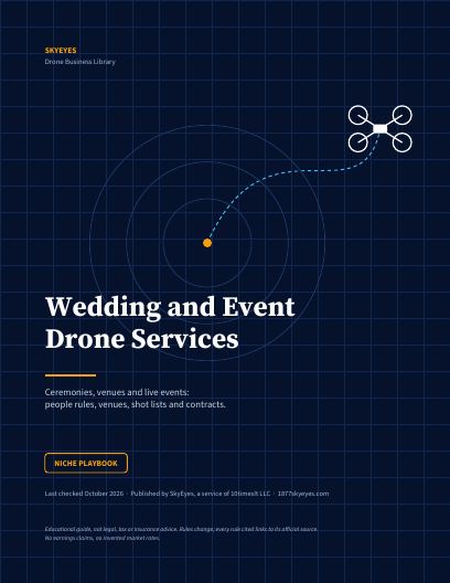 Cover of Wedding and Event Drone Playbook